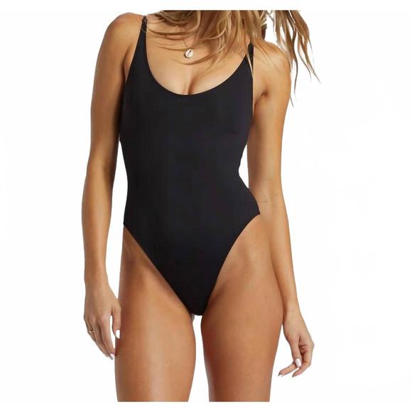 NEW BILLABONG sol searcher one piece swimsuit in black - Picture 1 of 3